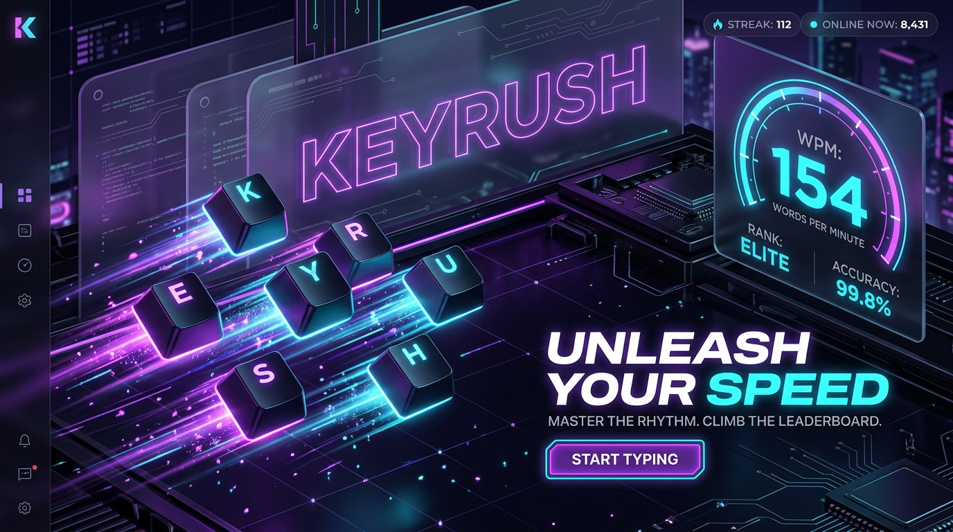 KeyRush Futuristic Platform Preview